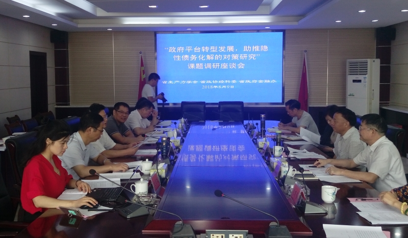 北冰院長(zhǎng)參與“政府平臺(tái)轉(zhuǎn)型發(fā)展，助推隱性債務(wù)化解的對(duì)策研究”課題調(diào)研座談會(huì)